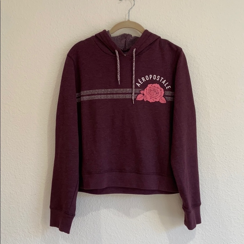 Aeropostale hooded sweatshirt with floral print